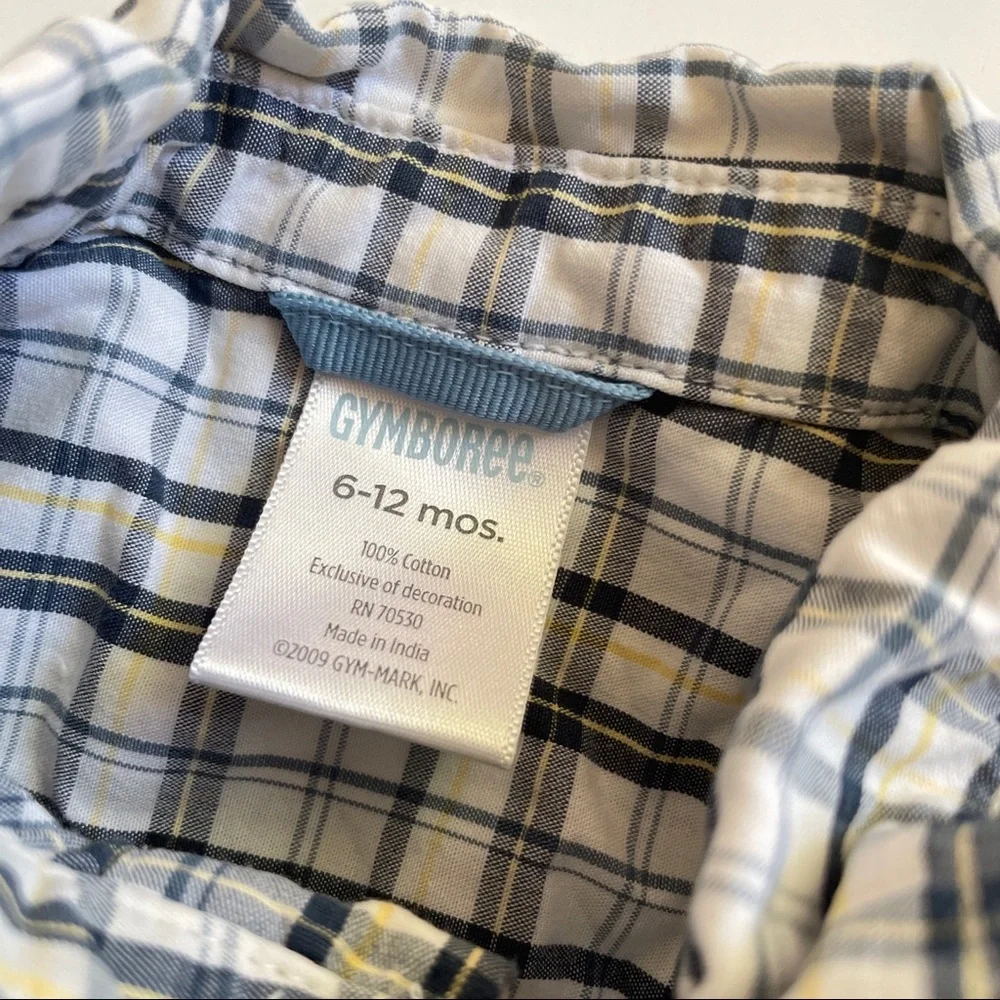 Gymboree Plaid Short Sleeve Shirt